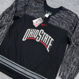 Ohio State Buckeyes Nike Hockey Jersey Blank Mens XL Black Ice Engineered NEW